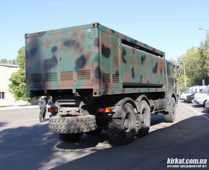 Мобильная КАЗС тип КМ - погружена на автомобиль ВСУ 
