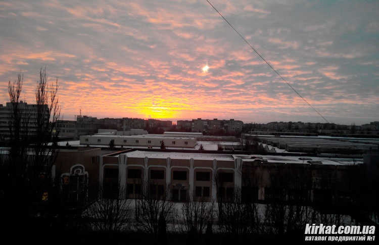 Закат в Кировограде (ул. Волкова)
