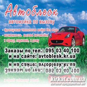 Автоблиск, євромийка авто за викликом